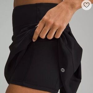 Lululemon Athletica Pace Rival Mid-Rise Skirt Skort in Black Size 6